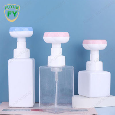 500ml Soap Foam Pump Bottle Square Empty Paw Flower Head bottle