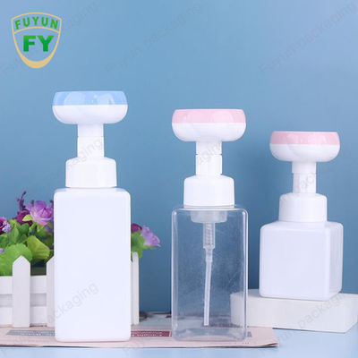 500ml Soap Foam Pump Bottle Square Empty Paw Flower Head bottle