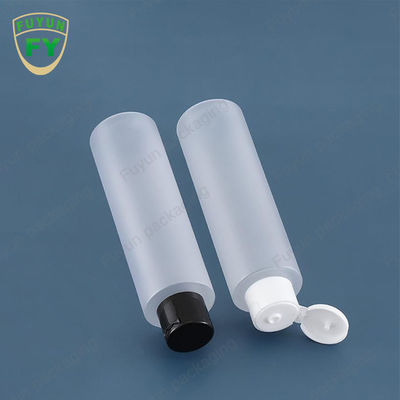 PET Transparent 100ml Toner Bottle With Double Layer Screw Cap 50ml