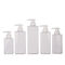 12.5oz 500ml White Clear Plastic Shampoo Bottle Logo Printing