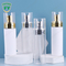 Fuyun elegant 100ml 120ml 150ml white color gold silver pump lotion sprayer bottle