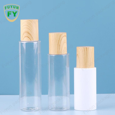 60ml Clear Frosted Cream Jar With Bamboo Pattern Lid Glass Cosmetic Packaging Sets