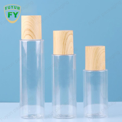 60ml Clear Frosted Cream Jar With Bamboo Pattern Lid Glass Cosmetic Packaging Sets