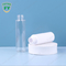 White Clear Transparent Empty 60ml 80ml 100ml bottle with screw cap and flip top cover