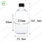 500ml Skincare Plastic Cosmetic Toner Bottle Hot Stamping