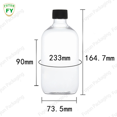 500ml Skincare Plastic Cosmetic Toner Bottle Hot Stamping