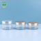 Fuyun 80ml 100ml 120ml white clear color thicken bottom wall pet plastic cream jar with colored cap