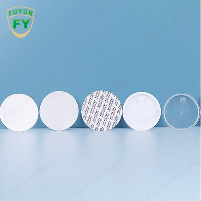 Fuyun 80ml 100ml 120ml white clear color thicken bottom wall pet plastic cream jar with colored cap