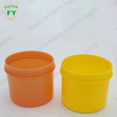 OEM Custom Orange PP Plastic Cream Jar 220g empty Cosmetic Jar Lip Scrub Container For Sale