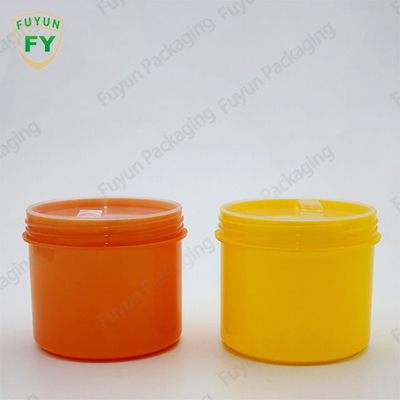 OEM Custom Orange PP Plastic Cream Jar 220g empty Cosmetic Jar Lip Scrub Container For Sale