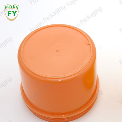 OEM Custom Orange PP Plastic Cream Jar 220g empty Cosmetic Jar Lip Scrub Container For Sale