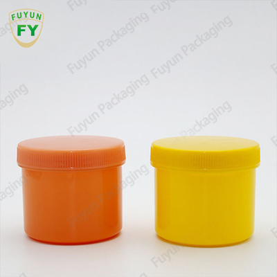 OEM Custom Orange PP Plastic Cream Jar 220g empty Cosmetic Jar Lip Scrub Container For Sale