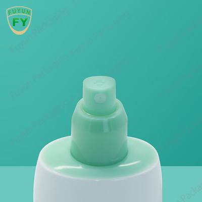 Fuyun PET 80ml 100ml 120ml 50g plastic Green color skincare cosmetic spray pump bottle with green cap