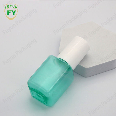 Fuyun 60ml PET plastic square green color skincare cosmetic lotion pump bottle