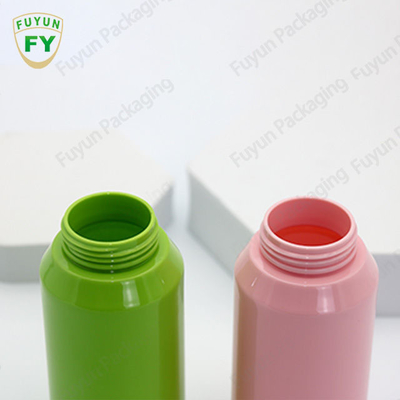 Fuyun 100 120 150ml Green Pink Color Slant Shoulder Lotion Pump Bottle