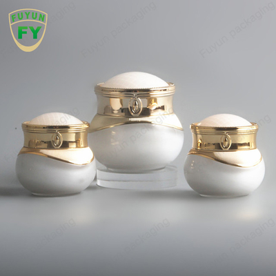 Fuyun elegant clear shiny plastic acrylic 5g 10g 15g 20g 50g skincare cosmetic packaging eye face cream jar