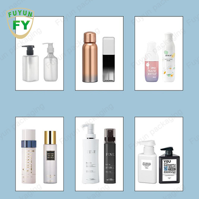 Fuyun 300ml 400ml 500ml 600ml 800ml white color clear square lotion shampoo bottle with gold pump