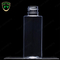 Fuyun instock 50ml flat shoulder clear plastic toner lotion pump bottle