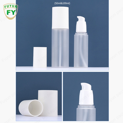 150ml Round Tube Pet Plastic Pump Bottles Frosted Body Lotion Jar