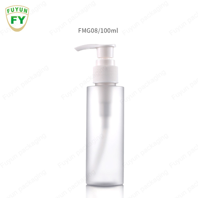 Hot Stamping Round Clear Plastic Pump Bottles 100ml For Essential Oil