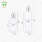 75ml 100ml 250ml Plastic Pump Bottles Serum Toner Silver Lotion Pump Container