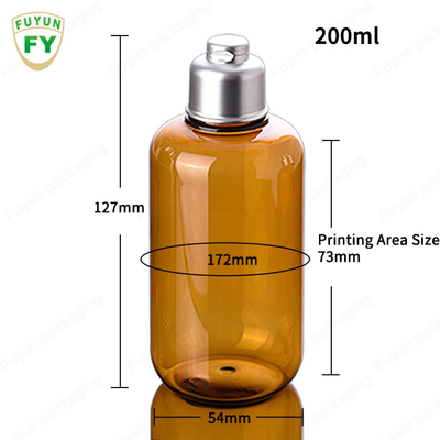 BPA Free Recyclable 300ml Toner Plastic Bottle With Silver Cap