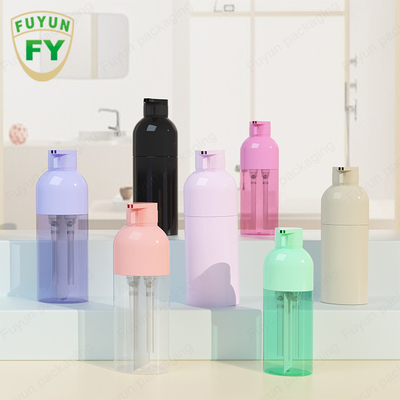 OEM Plastic Dyeing Shampoo Pump Dispenser Bottle 300ML Chrome